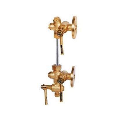 Picture of ZOLOTO BRONZE SLEEVE PACKED WATER LEVEL GAUGE ( FLANGED ) -1050 - 15 MM - LEFT HAND