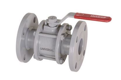 Picture of UNIVERSAL CAST IRON 3 PC DESIGN FULL BORE BALL VALVE ( FLANGE END 150 CLASS ) - 20 MM